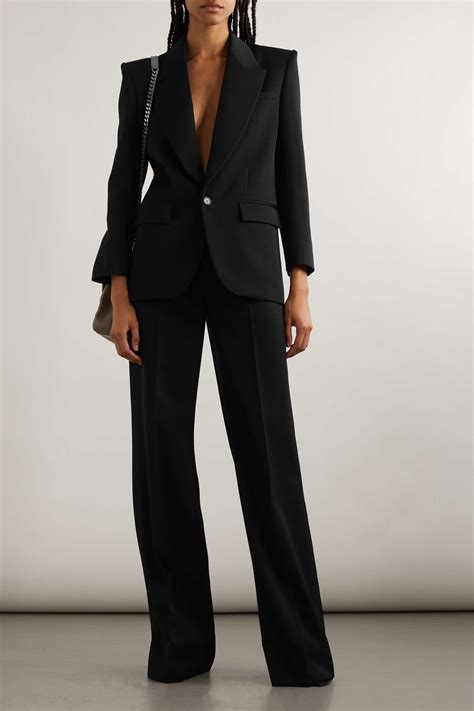 yves saint laurent women's suit|saint laurent cropped blazer.